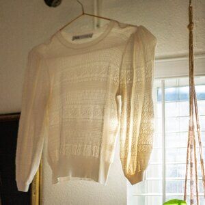 Small White Top by Zara